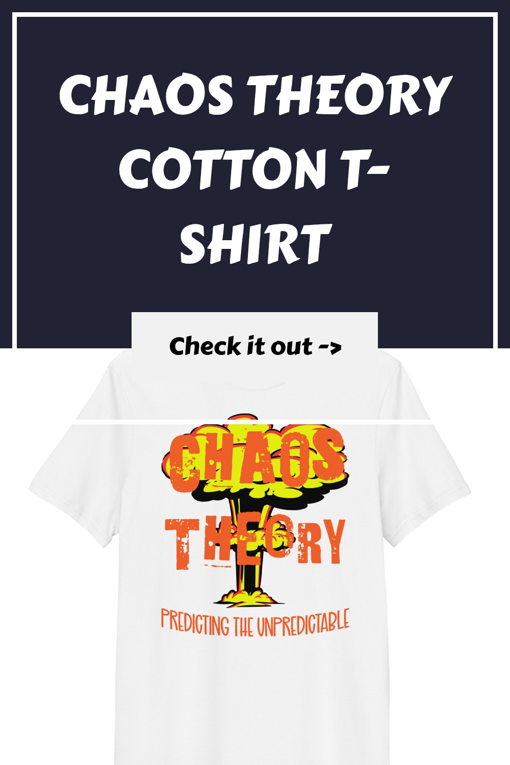 Chaos Theory Cotton T Shirt generated pin 32770 1