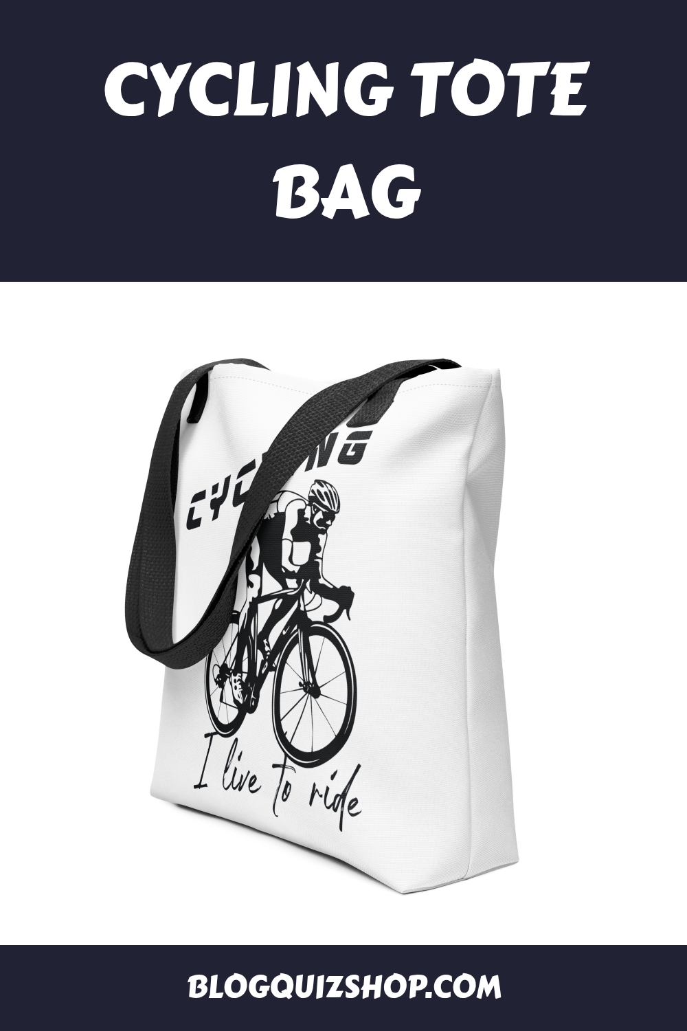 Cycling Tote Bag generated pin 27859