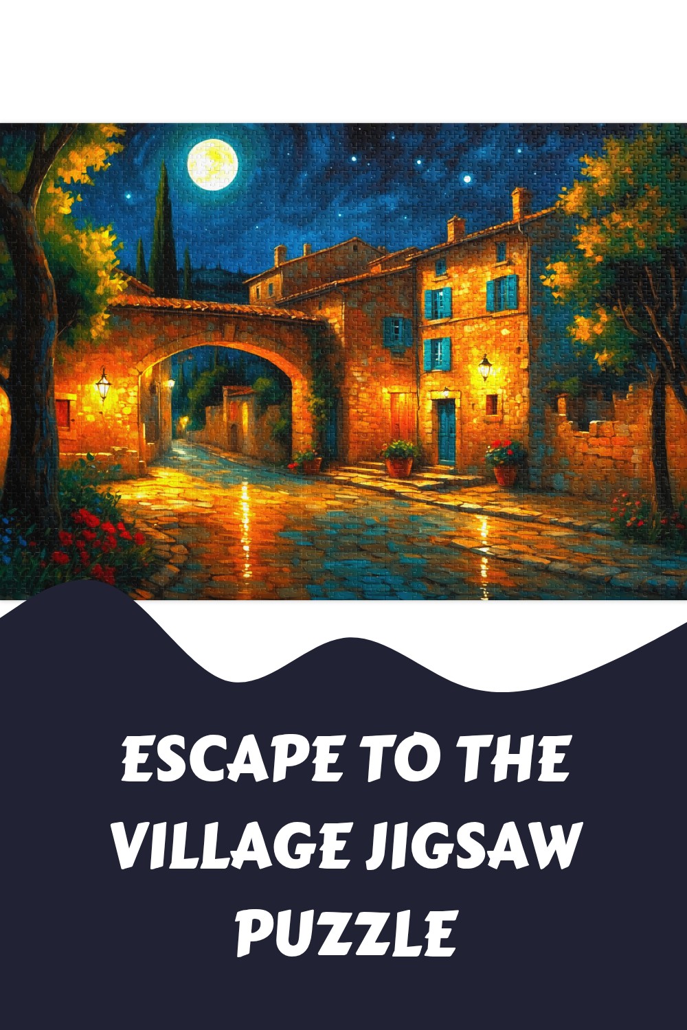 Escape to the Village Jigsaw Puzzle generated pin 33115