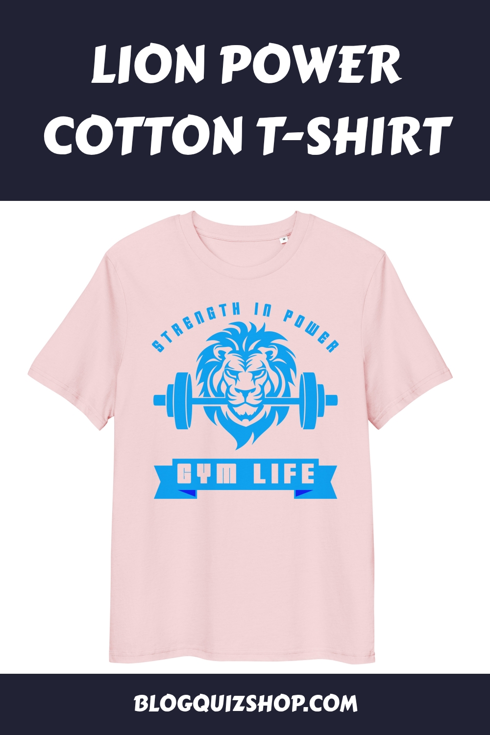 Lion Power Cotton T Shirt generated pin 27144 1