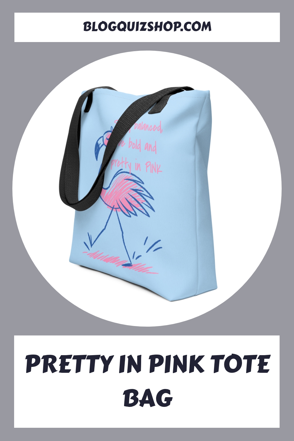 Pretty in Pink Tote Bag generated pin 27681
