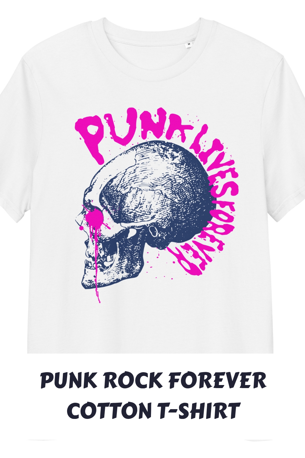 Punk Rock Forever Cotton T Shirt generated pin 25818