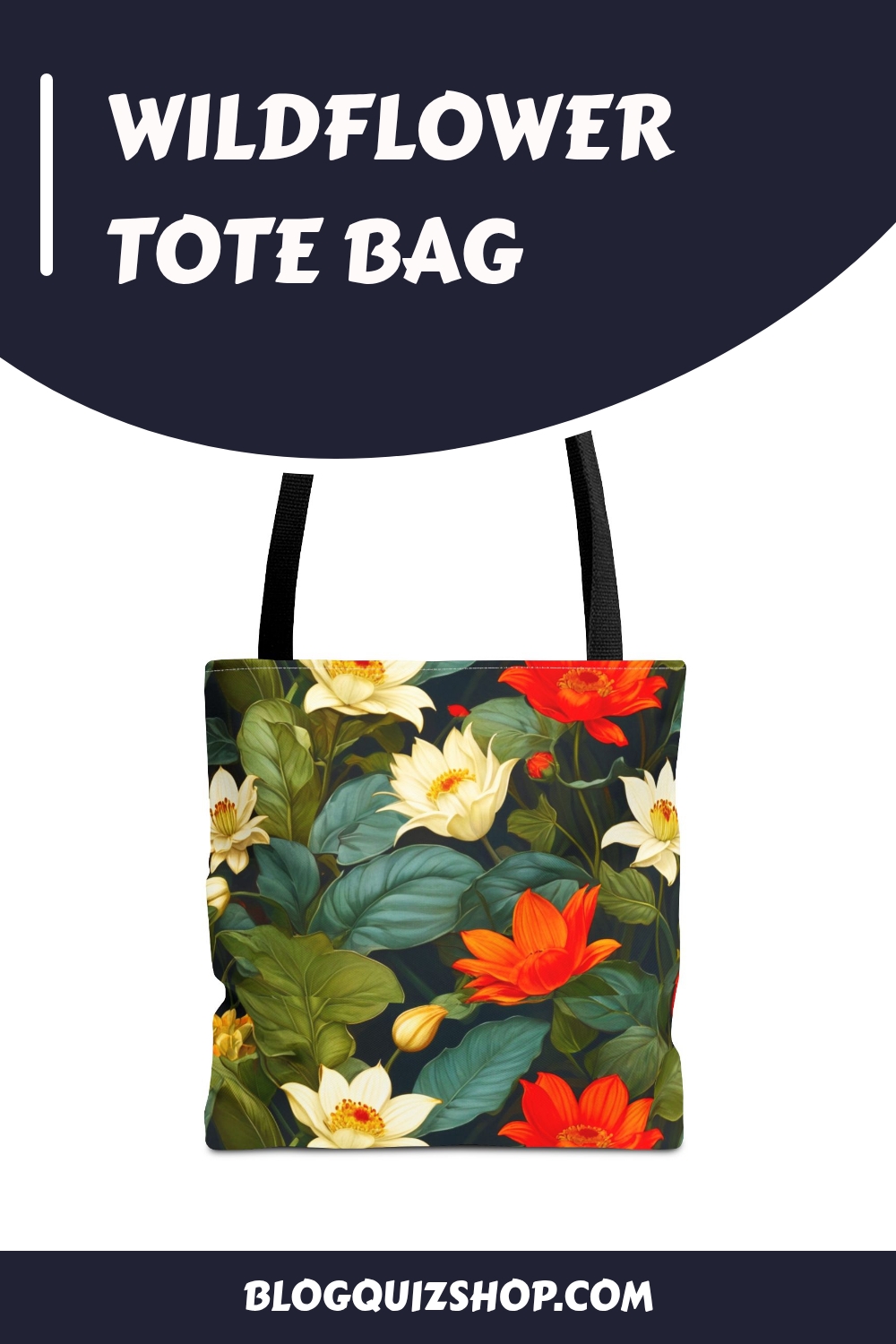 Wildflower Tote Bag generated pin 31751