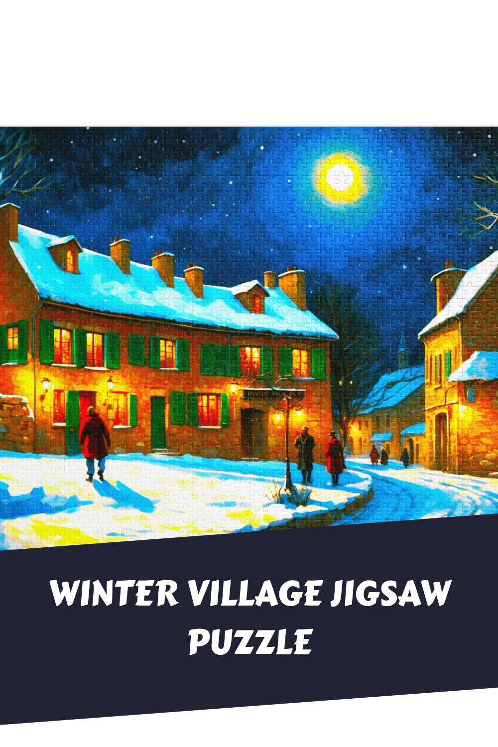 Winter Village Jigsaw Puzzle generated pin 33045
