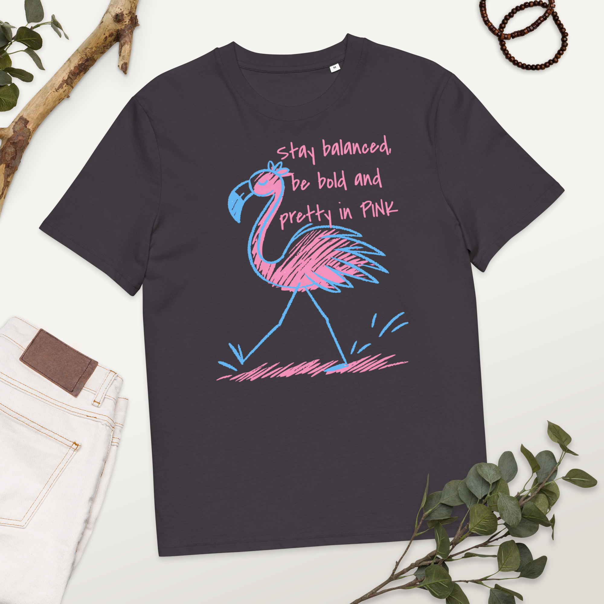 Pretty Flamingo Cotton T-Shirt 8 Pretty Flamingo Cotton T-Shirt - Image 8