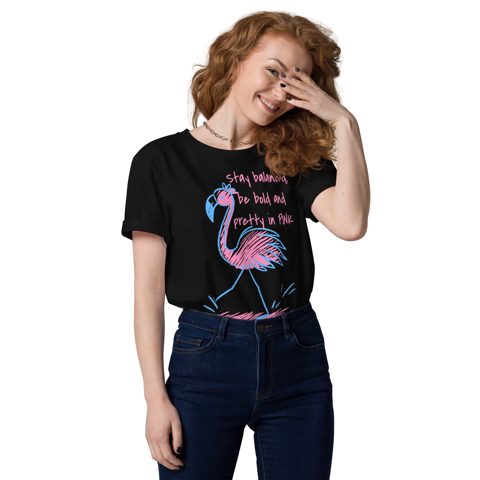 Pretty Flamingo Cotton T-Shirt 13 Pretty Flamingo Cotton T-Shirt - Image 13