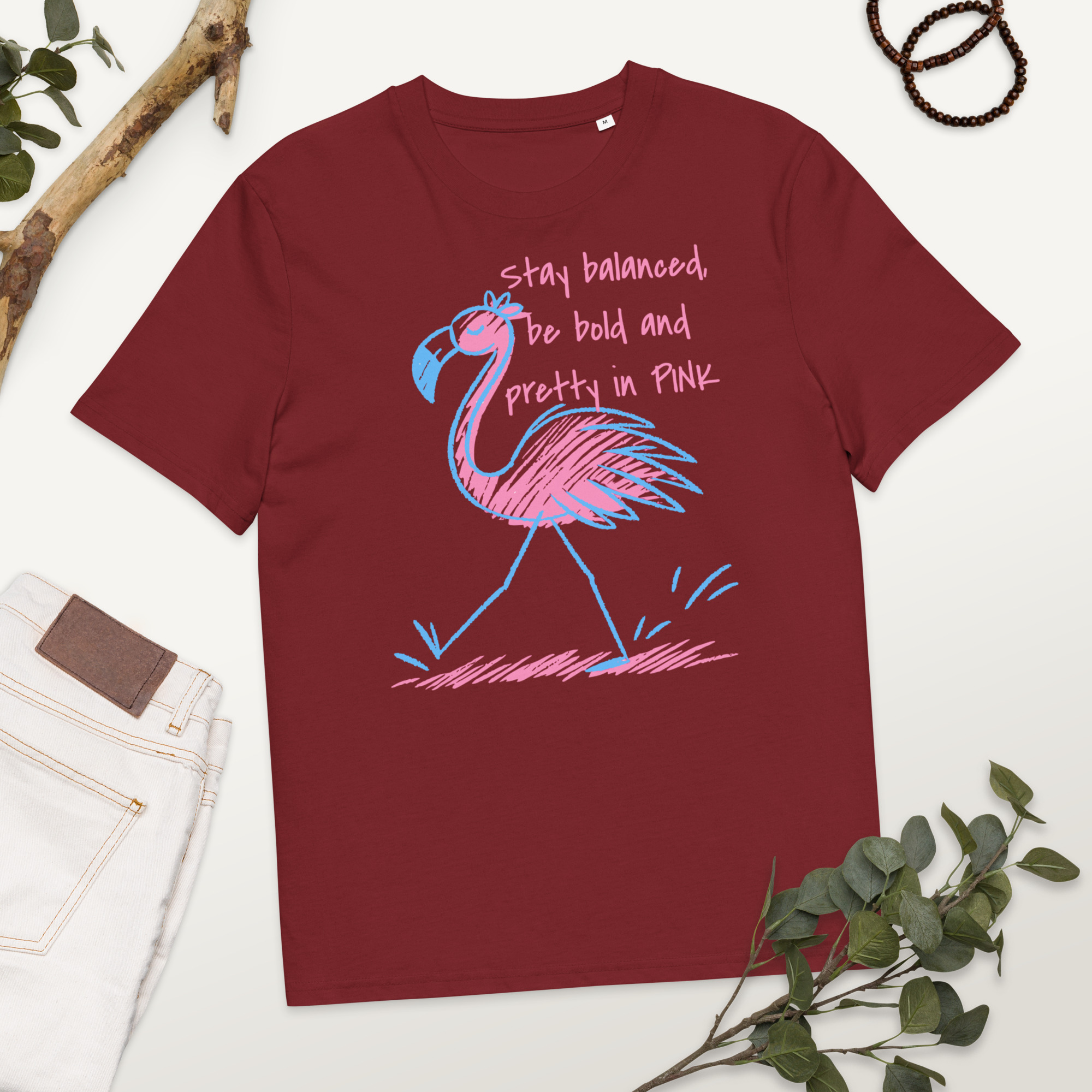 Pretty Flamingo Cotton T-Shirt 20 Pretty Flamingo Cotton T-Shirt - Image 20