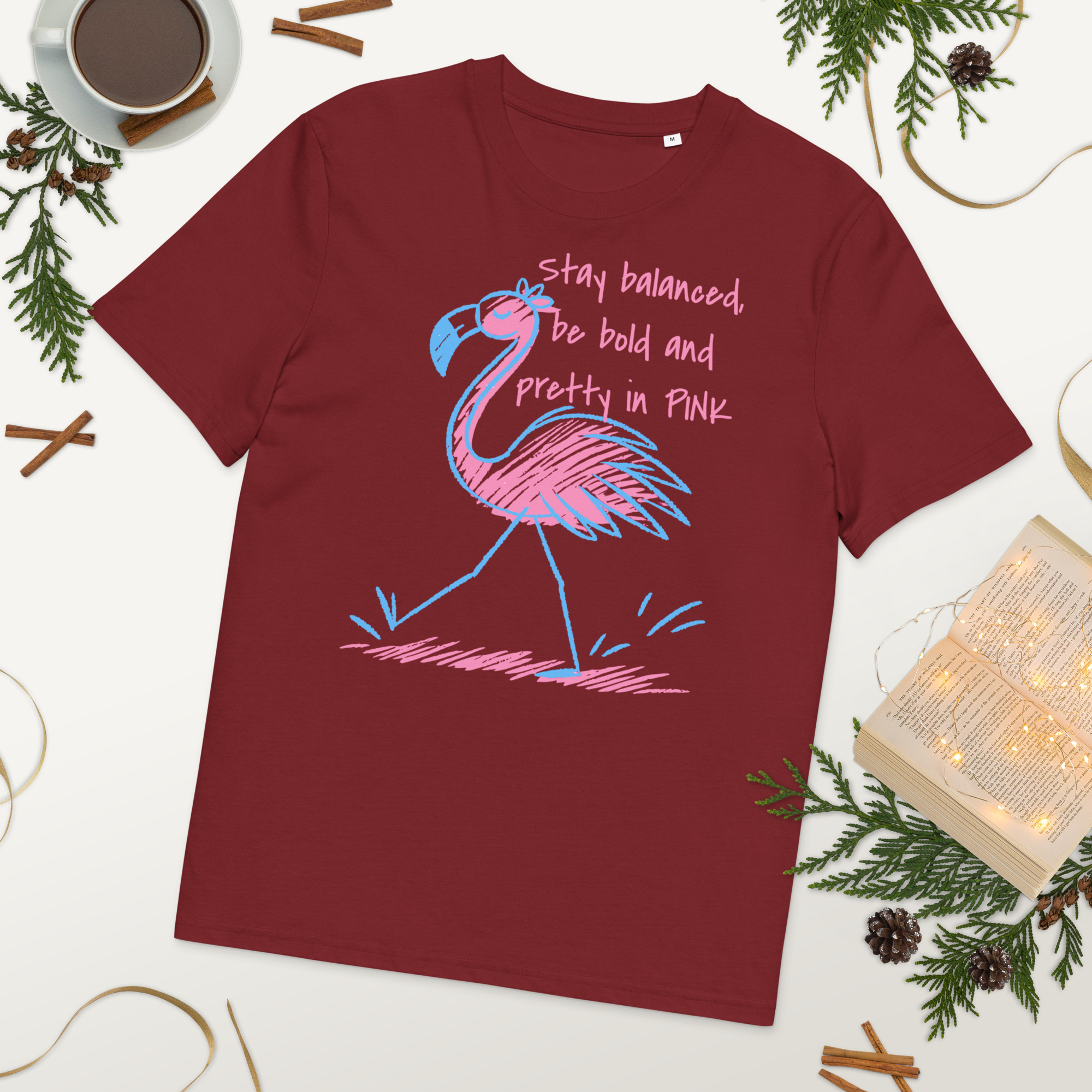 Pretty Flamingo Cotton T-Shirt 15 Pretty Flamingo Cotton T-Shirt - Image 15