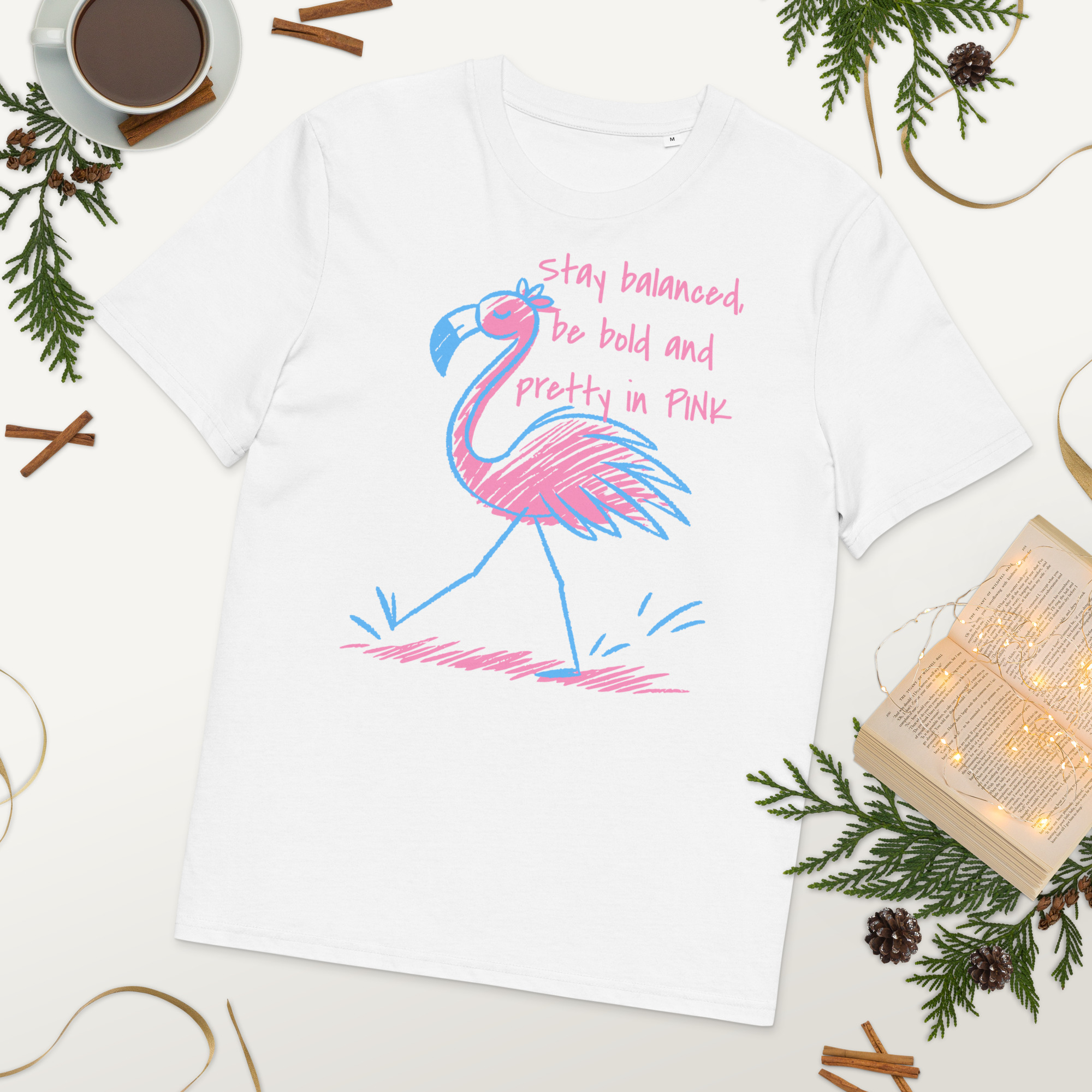 Pretty Flamingo Cotton T-Shirt 26 Pretty Flamingo Cotton T-Shirt - Image 26