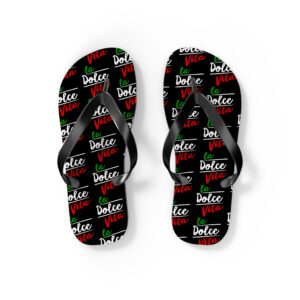 La Dolce Vita Black Flip Flops
