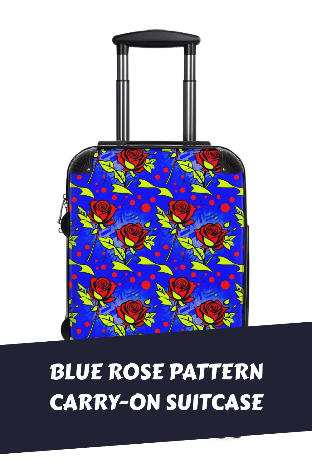 Blue Rose Pattern Carry On Suitcase generated pin 32975 1