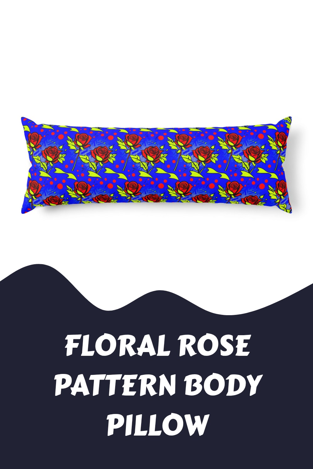 Floral Rose Pattern Body Pillow generated pin 32996 1