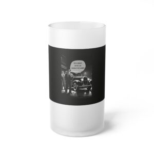 Billy and Charles Frosted Beer Glass