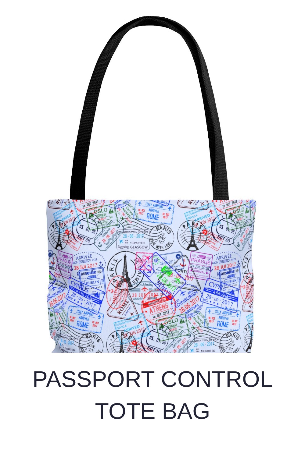Passport Control Tote Bag generated pin 29936
