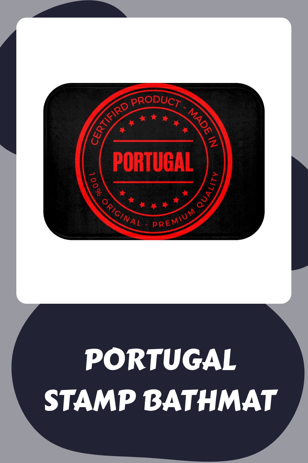 Portugal Stamp Bathmat generated pin 29613