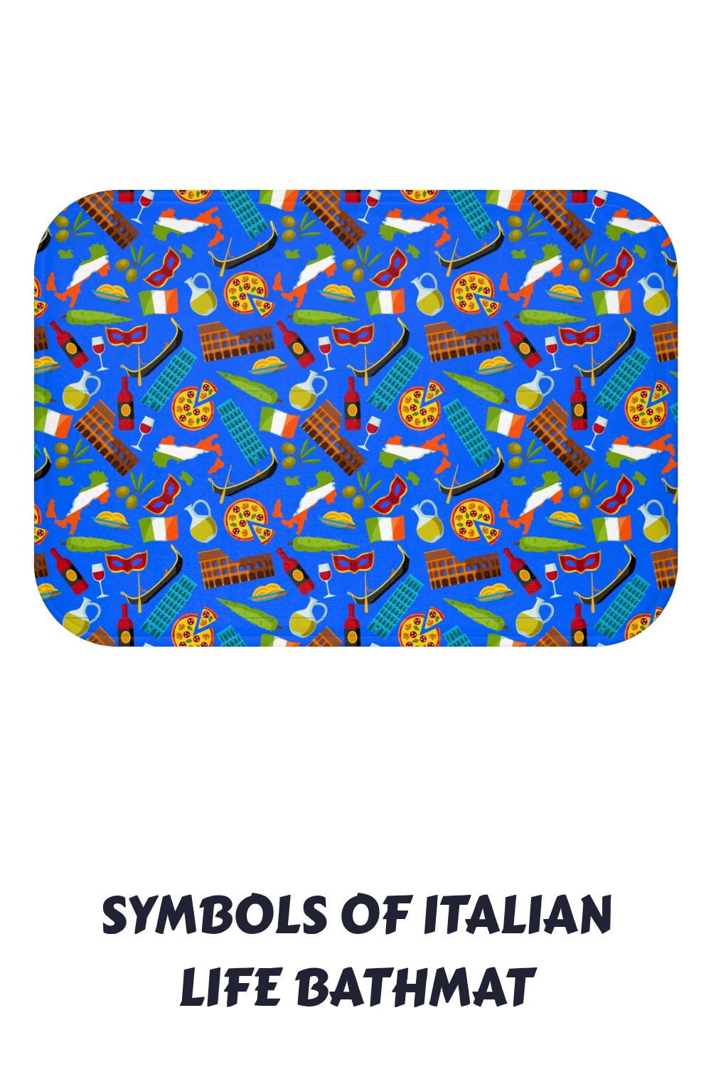 Symbols of Italian Life Bathmat generated pin 29680 1
