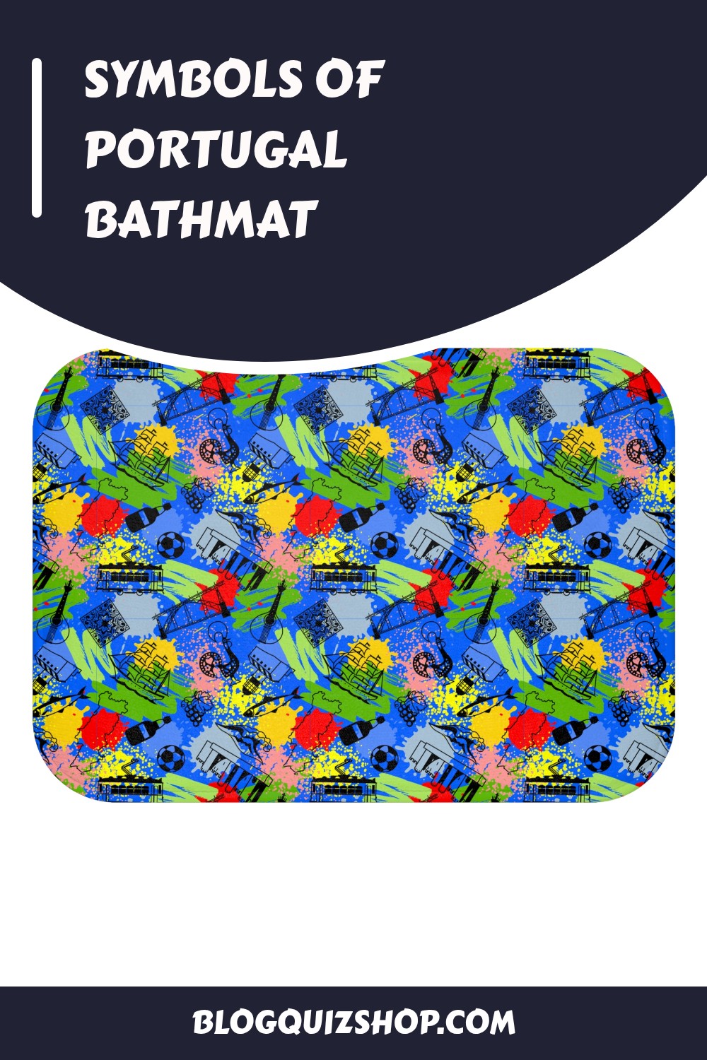 Symbols of Portugal Bathmat generated pin 29610