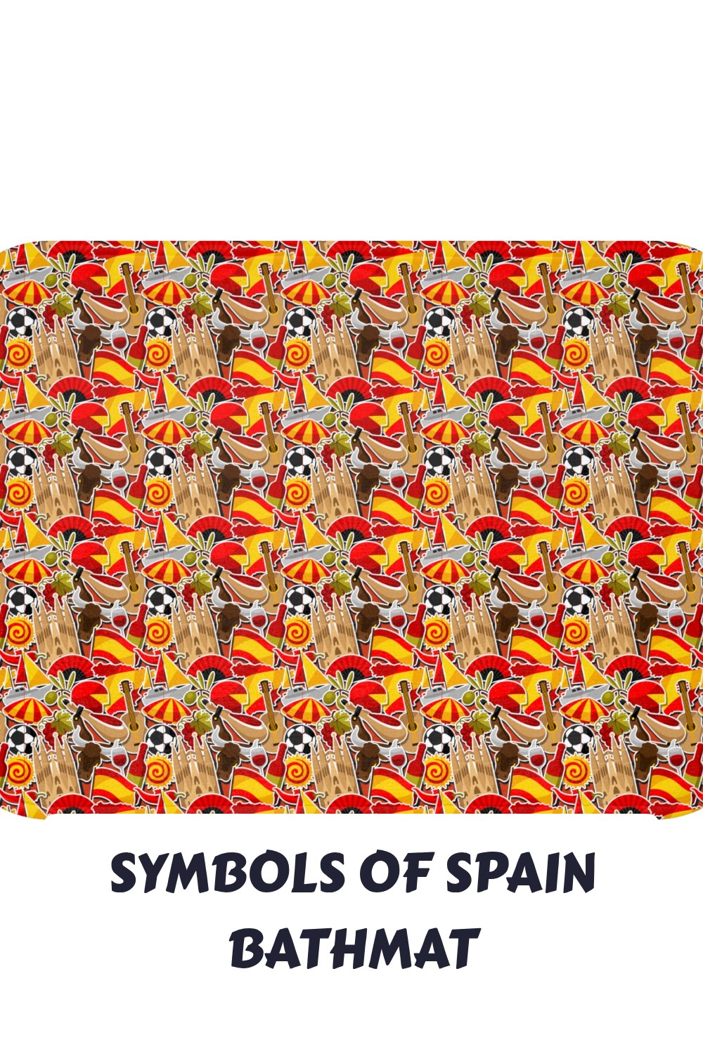 Symbols of Spain Bathmat generated pin 29643