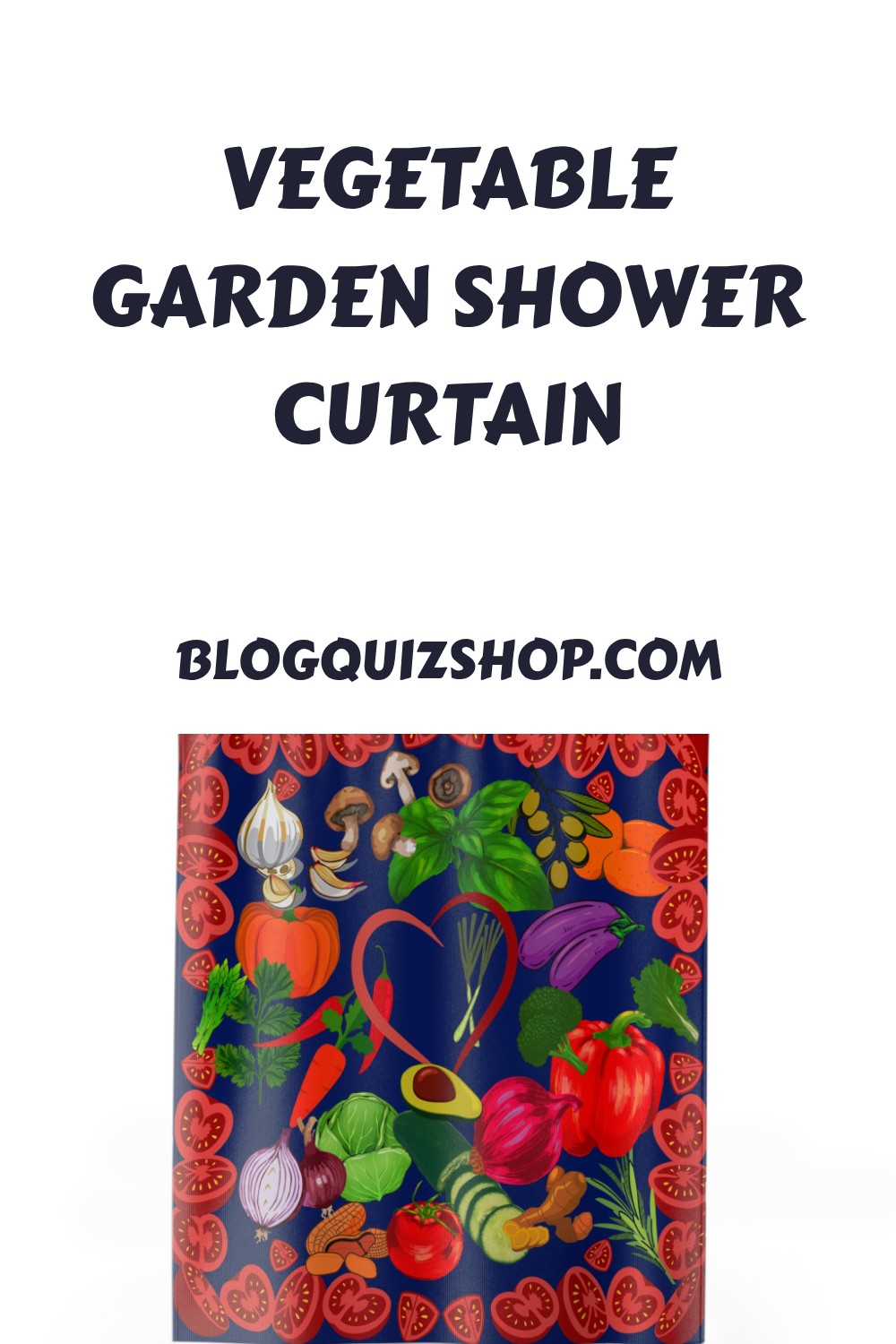 Vegetable Garden Shower Curtain generated pin 29690