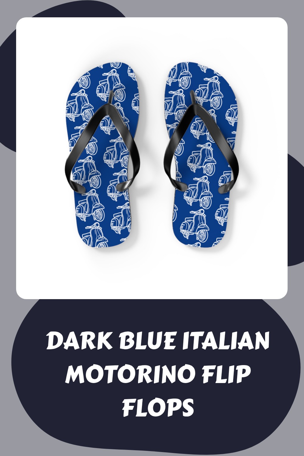 Dark Blue Italian Motorino Flip Flops generated pin 29405 1