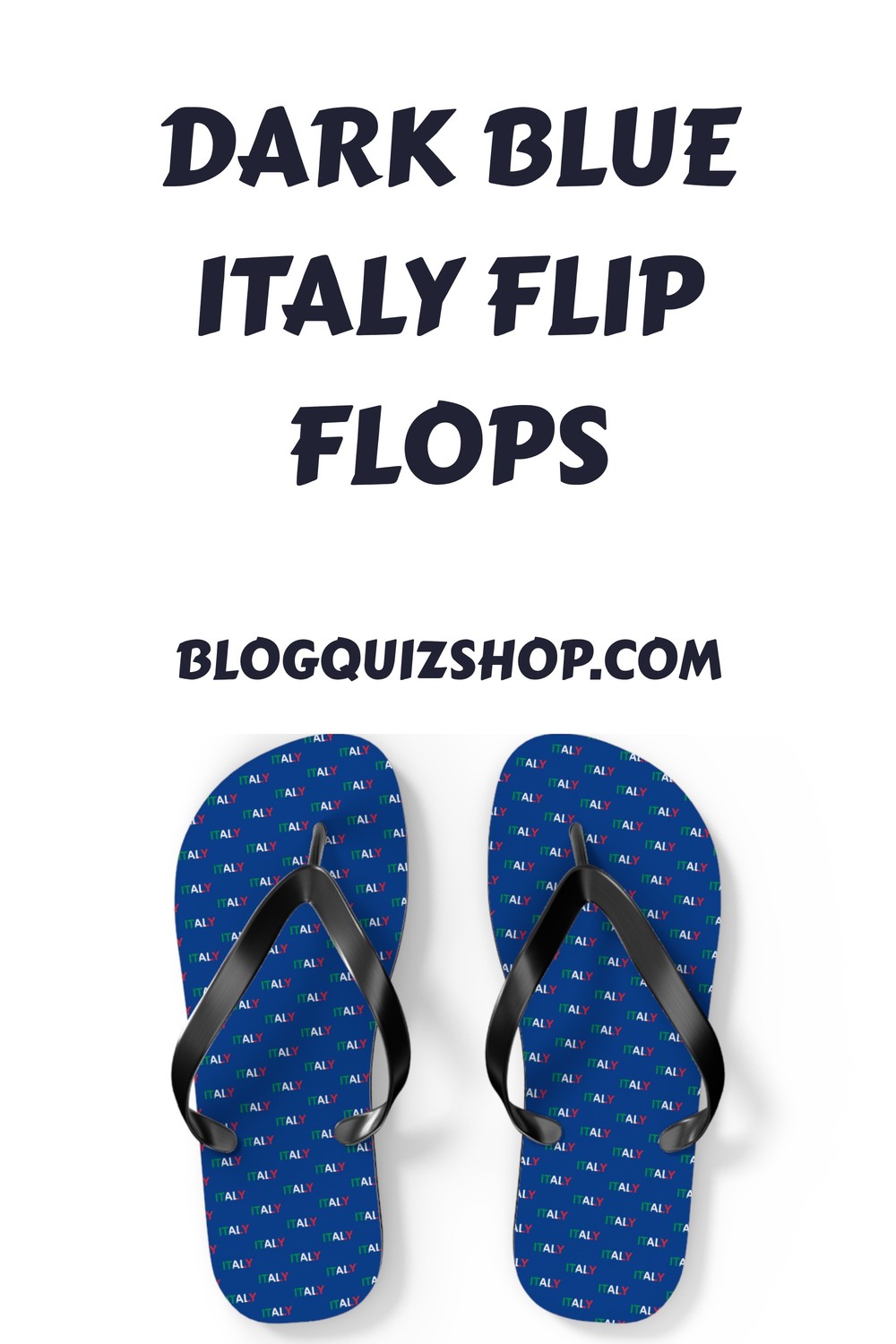 Dark Blue Italy Flip Flops generated pin 28511