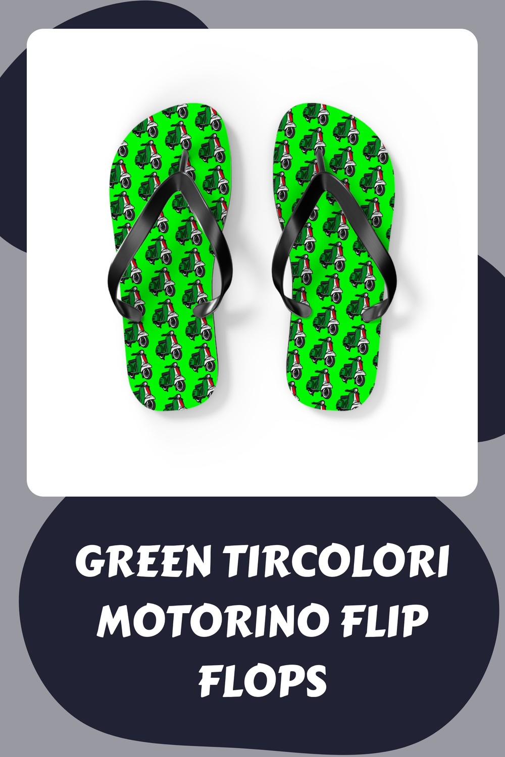 Green Tircolori Motorino Flip Flops generated pin 28504 2