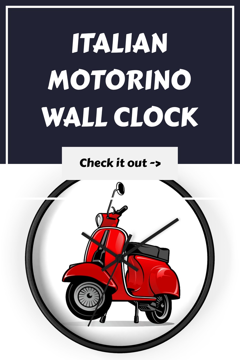 Italian Motorino Wall Clock 13 Italian Motorino Wall Clock generated pin 28306 1