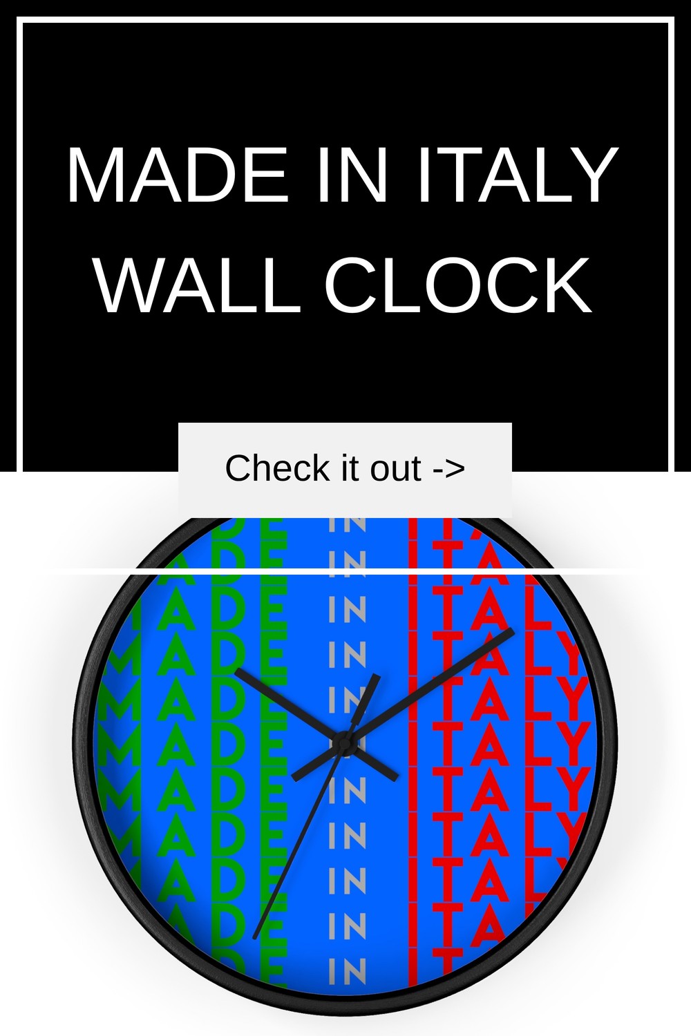 Made in Italy Wall Clock generated pin 28270 1