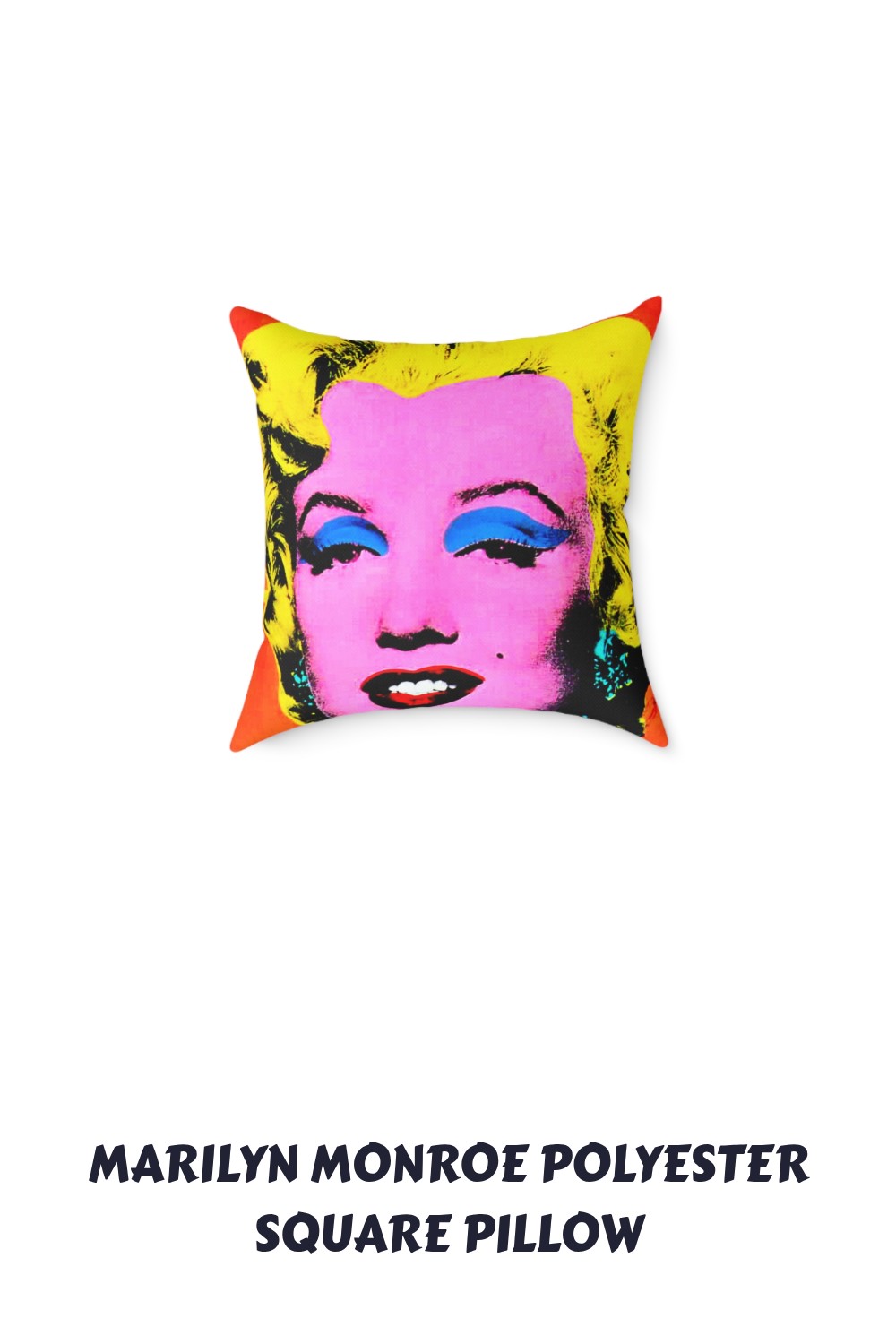 Marilyn Monroe Polyester Square Pillow generated pin 28704