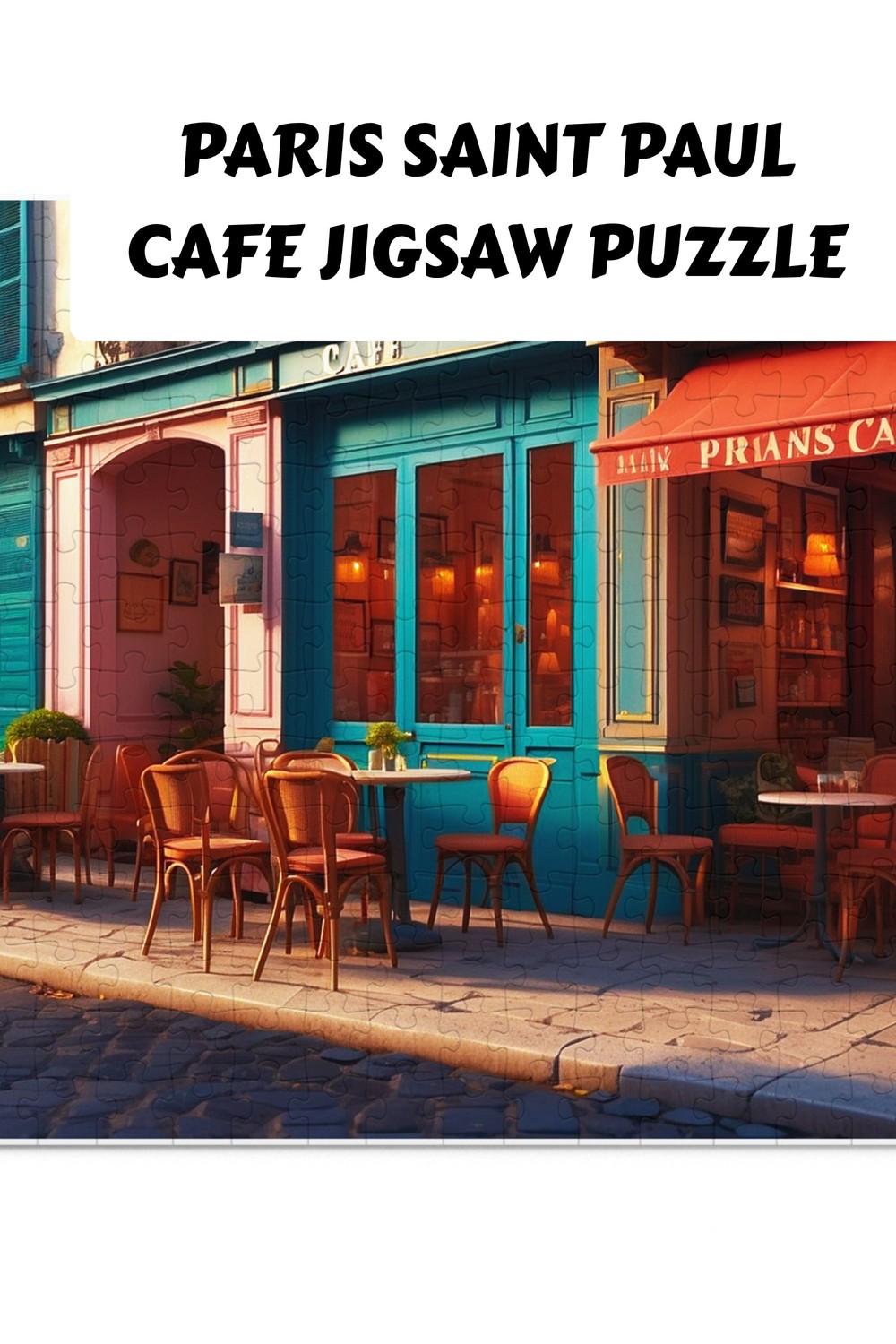 Paris Saint Paul Cafe Jigsaw Puzzle generated pin 28164 2