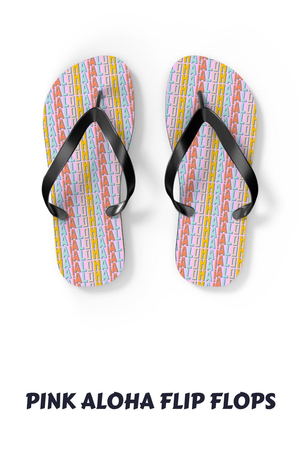 Pink Aloha Flip Flops generated pin 28595 1