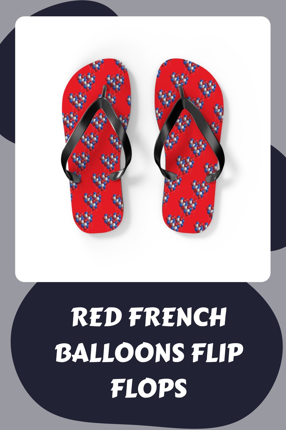 Red French Balloons Flip Flops generated pin 28459 1