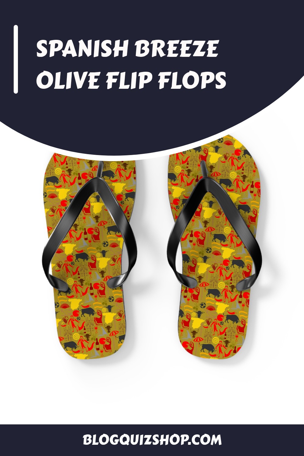 Spanish Breeze Olive Flip Flops generated pin 28640 1