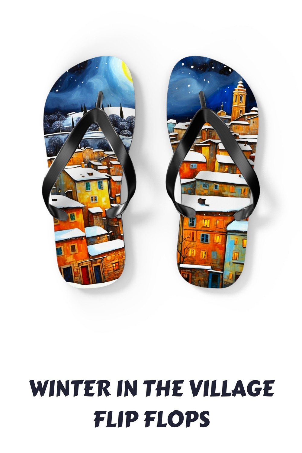 Winter in the Village Flip Flops 17 Winter in the Village Flip Flops generated pin 28530