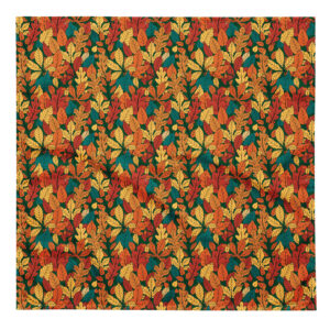 Autumn Leaves Green Bandana