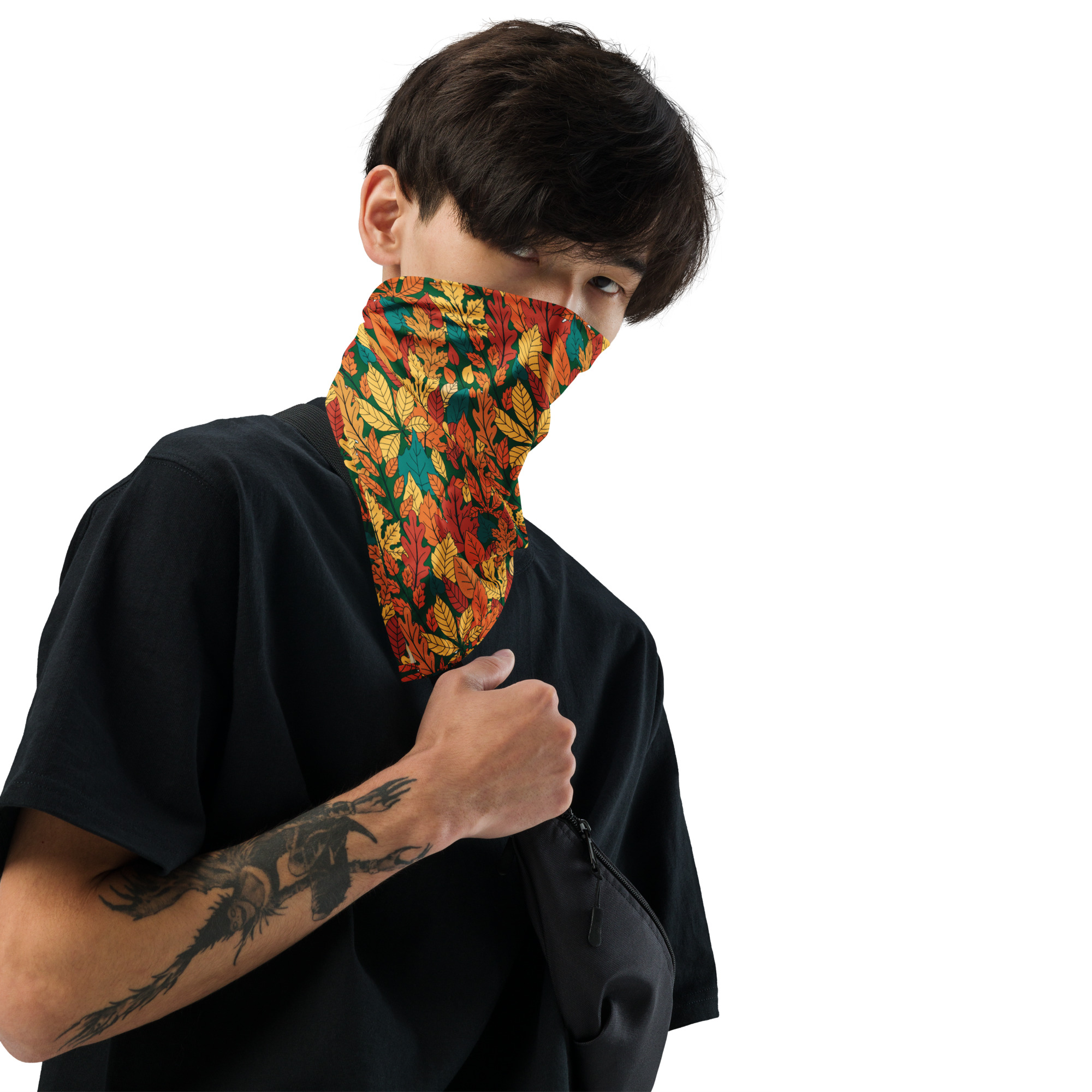 Autumn Leaves Green Bandana 8 Autumn Leaves Green Bandana - Image 8