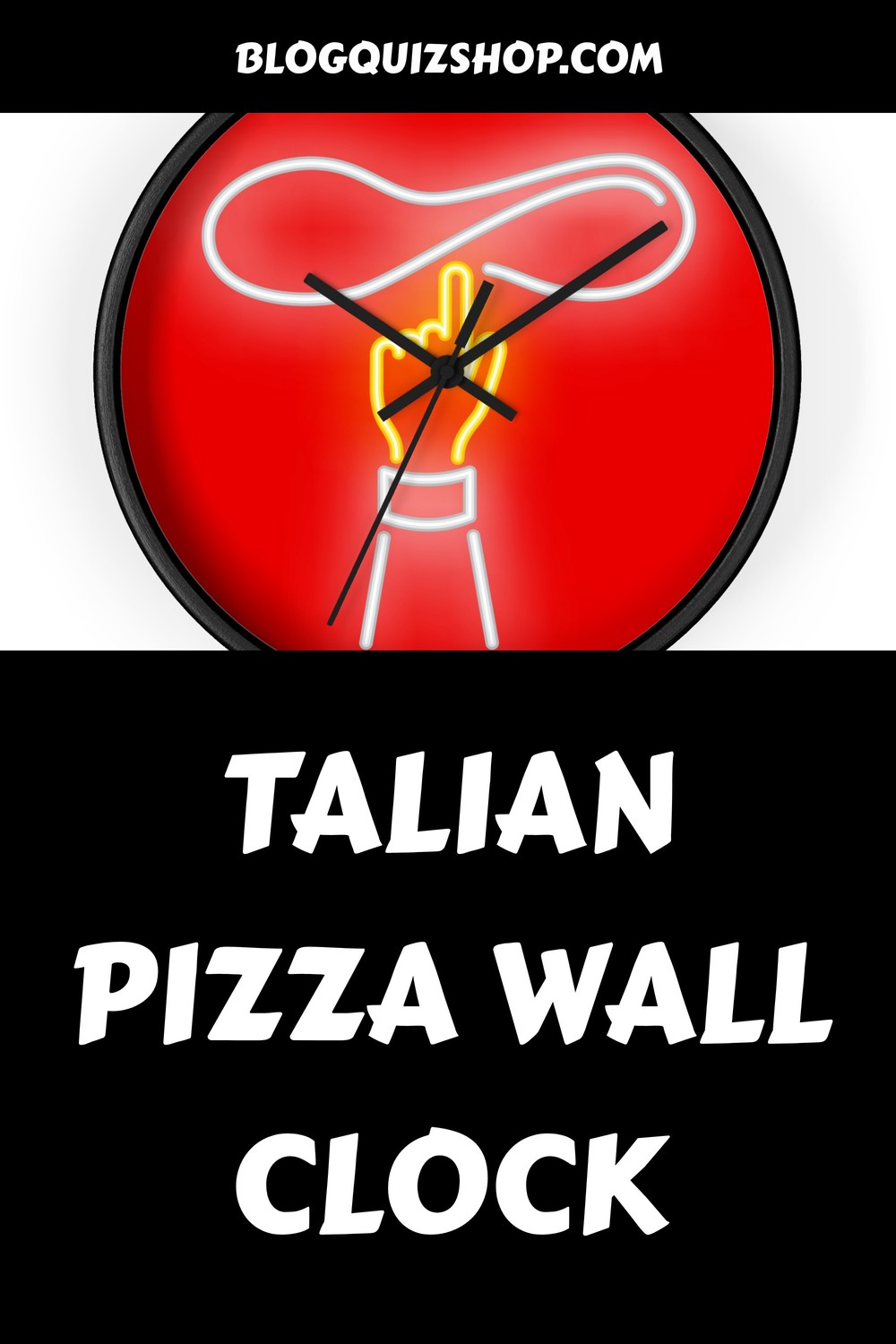 talian Pizza Wall Clock generated pin 28263
