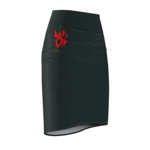 Desert Pea Green Pencil Skirt