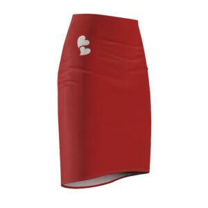 Elegant Hearts and Fire Pencil Skirt