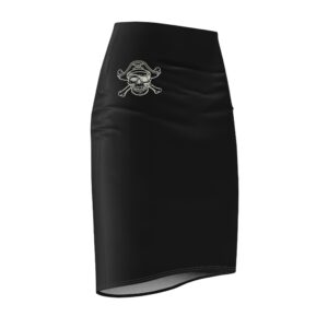 Pirate Black Pencil Skirt
