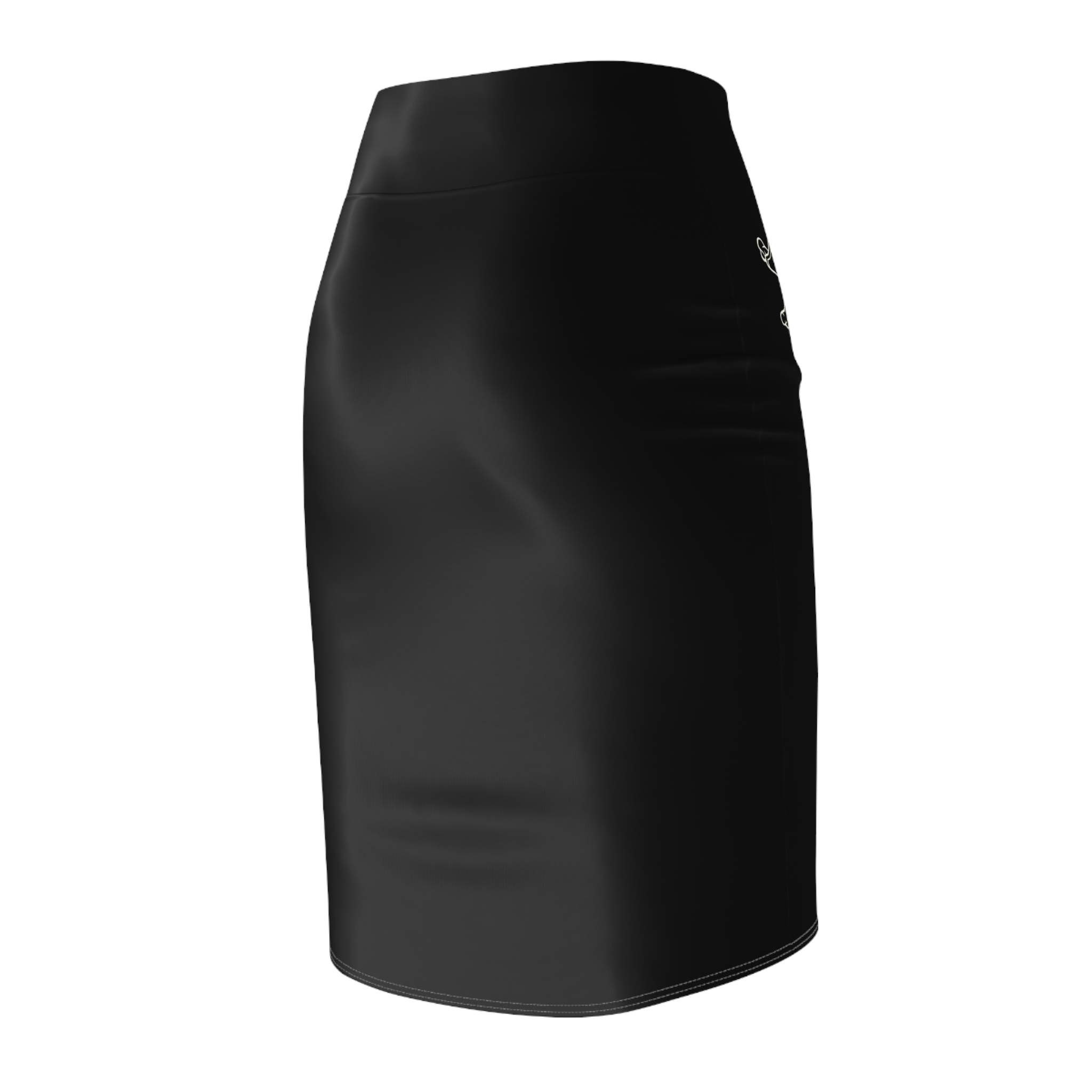The Elegant Pirate Black Pencil Skirt 4 The Elegant Pirate Black Pencil Skirt - Image 4