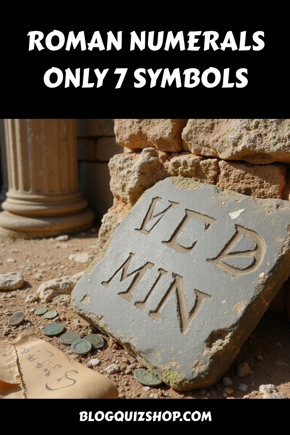 Roman Numerals only 7 Symbols generated pin 35237 3