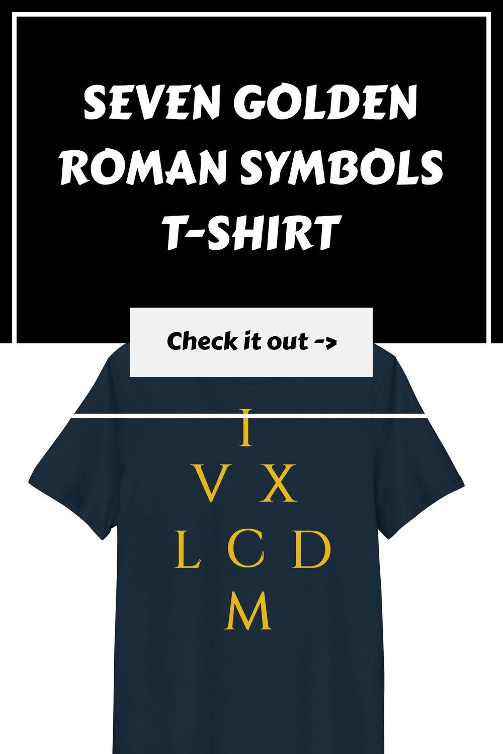 Seven Golden Roman Symbols T-Shirt 20 Seven Golden Roman Symbols T Shirt generated pin 35525