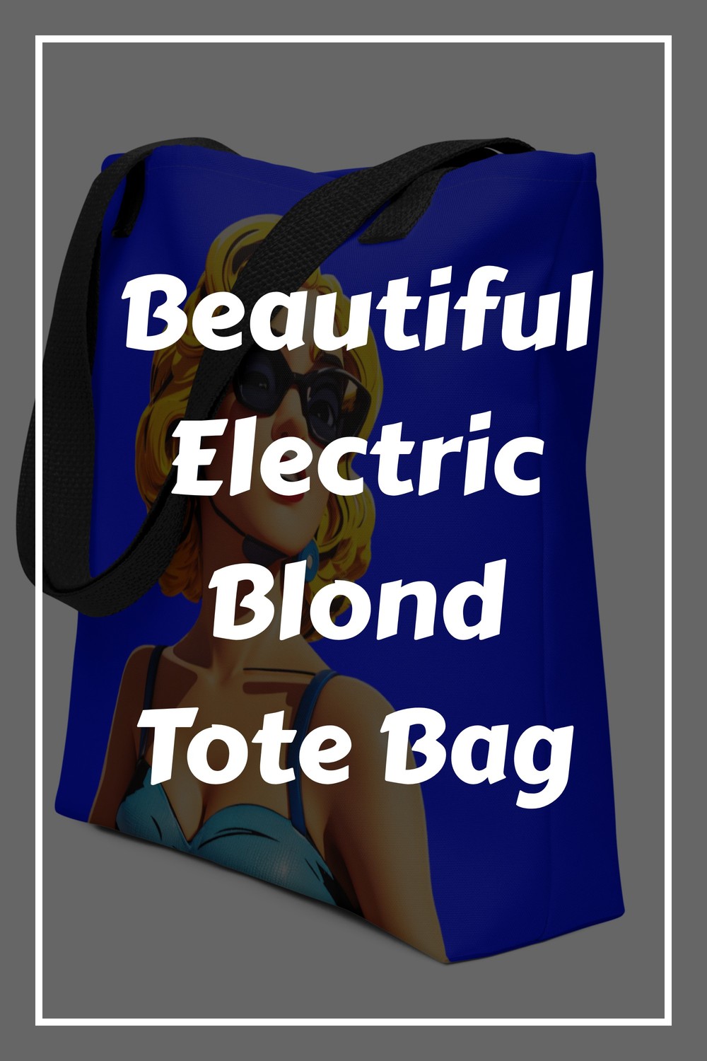 Beautiful Electric Blond Tote Bag generated pin 36057