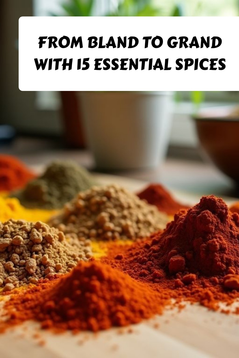 From Bland to Grand with 15 Essential Spices generated pin 35620