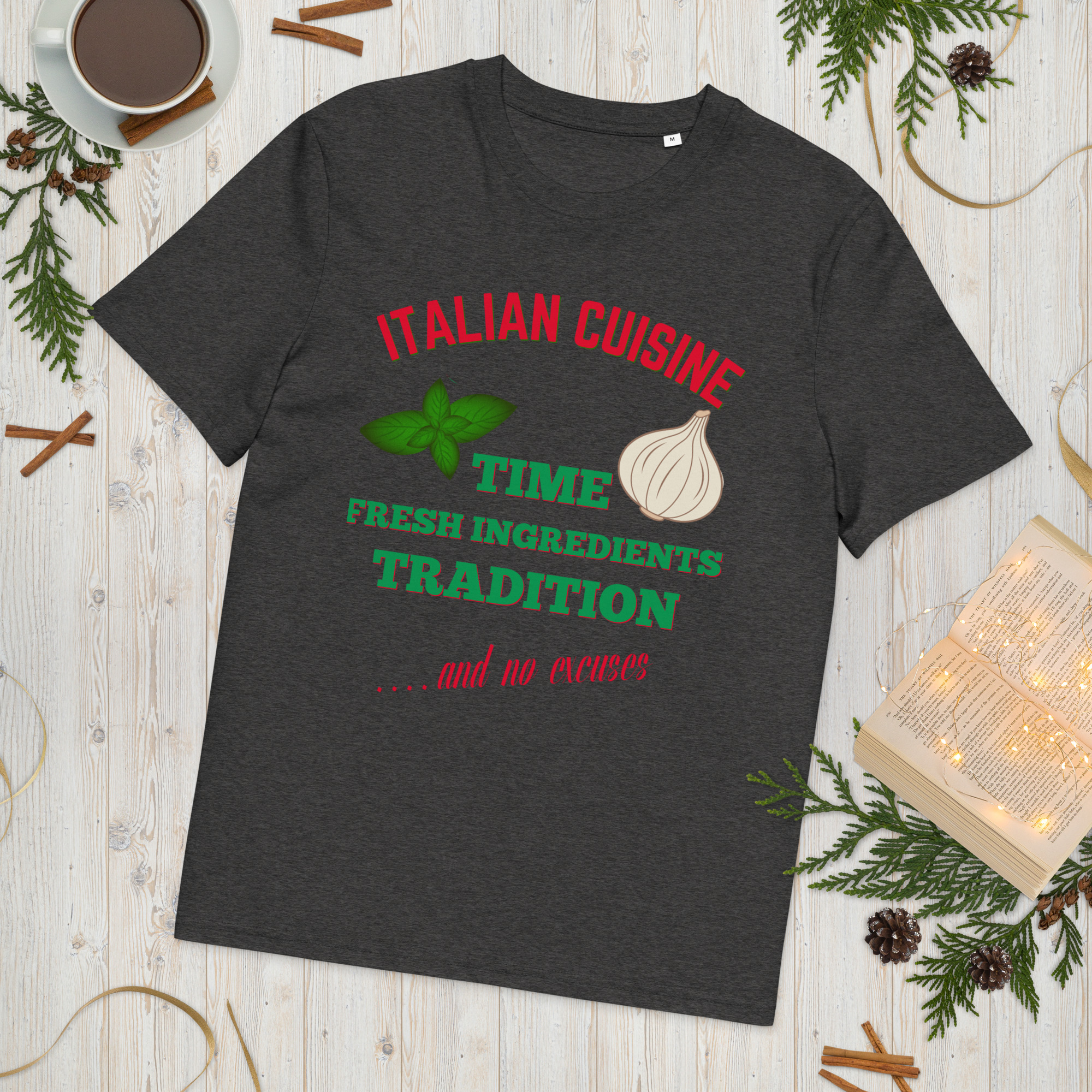 Italian Cuisine Dark T-Shirt 6 Italian Cuisine Dark T-Shirt - Image 6