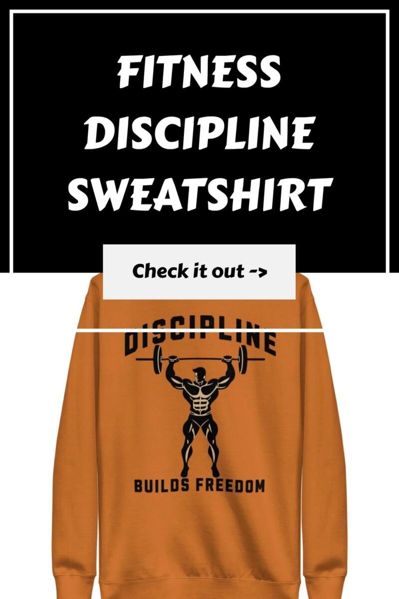 Fitness Discipline Sweatshirt generated pin 40509