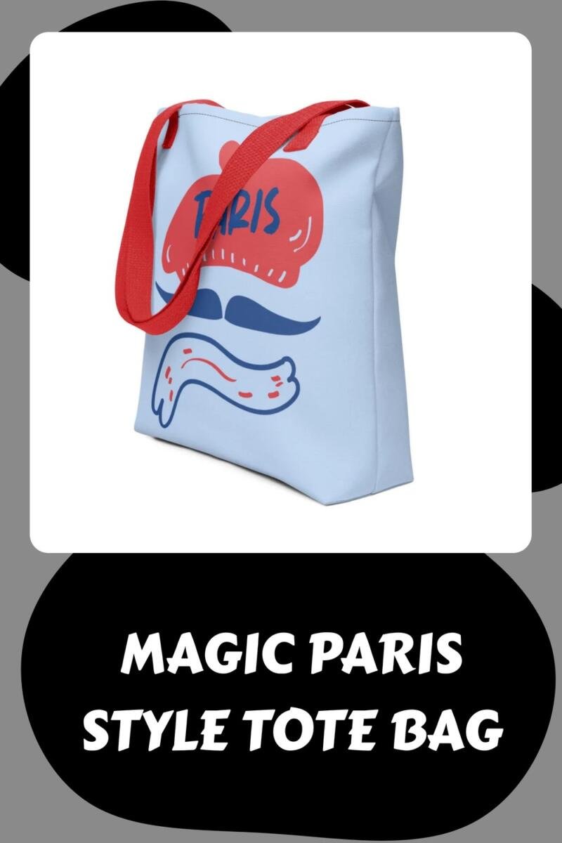 Magic Paris Style Tote Bag generated pin 40406